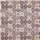 Robert Kaufman fabric with purple flower ornament gold 2