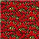 Robert Kaufman flower fabric with red tulips from the USA 2
