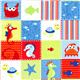 Timeless Treasures sea animal fabric with sea horse crab 1