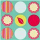 aqua Michael Miller fabric Mod Dots by Patty Young 1