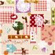 beautiful animal lin fabric with ornaments du Japon1
