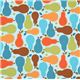 beautiful colourful pears fabric blue Robert Kaufman 2