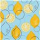 beautiful light blue lemon fabric Robert Kaufman 1