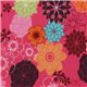 beautiful rosa flower interlock fabric Michael Miller 1
