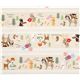 beige Bremen Town Musicians Push PIN X Kokka Fabric 2