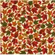 beige Timeless Treasures autumn fabric colourful leaves 2