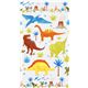 cream fabric by Robert Kaufman with big colorful dinosaurs Fabric by ...