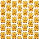 beige fabric with colourful circus lions par Robert Kaufman 2