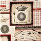 beige retro kitchen fabric by Michael Miller  from the USA 1
