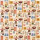 beige vintage sewing fabric par Robert Kaufman USA 2
