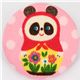 grosser Matroschka Panda Knopf pinker Kokka Stoffknopf 1