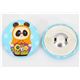 big panda matryoshka button blue Kokka fabric button 2