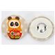 grosser Panda Matroschka Knopf brauner Kokka Stoffknopf 2