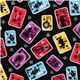 black Alice in Wonderland Kokka fabric from Japan 1