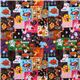 schwarzer Halloween Stoff Tiere Hexen Krbisse kawaii 2