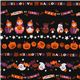 black Halloween fabric matryoshka witches cat ghosts 1
