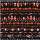 black Halloween fabric matryoshka witches cat ghosts 2