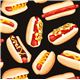 black Hot Dog fabric by Timeless Treasures from the USA 1