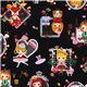 black Japanese fabric girls go shopping Cosmo 1