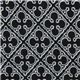 black Michael Miller Quatrefoils interlock fabric 1