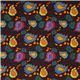 schwarzer Michael Miller Stoff mit Ornamenten Paisley 2