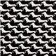 black Michael Miller fabric with white weiner dogs 2
