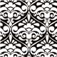 black Michael Miller ornament fabric Divine Damask 1