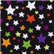 schwarzer Riley Blake Halloween Stoff bunte Sterne 1