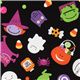 black Riley Blake Halloween fabric ghosts spiders 1