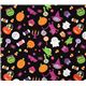 black Riley Blake Halloween fabric ghosts spiders 2