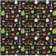 black Riley Blake Halloween fabric owl ghost pumpkin 2
