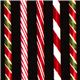 black Robert Kaufman Christmas fabric candy cane 1