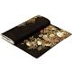 black Robert Kaufman fabric with Asian flowers & border 6