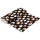 black Timeless Treasures fabric with coffee mugs USA 3