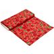 schwarzer Designer Weihnachtsstoff mit rotem Weihnachtsstern 3