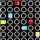 black designer fabric for boys with little comic ghosts 1