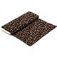 black designer fabric with brown paw prints cat 3