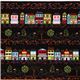 black designer fabric with cafe bike street house 2