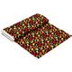 black designer fabric with colourful butterflies 3