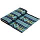 black designer fabric with flowers & stripes from the USA 3