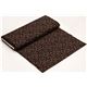 black designer fabric with small flowers and leaves 3
