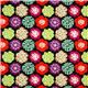 schwarzer echino Canvas Stoff bunte Blumen aus Japan 2
