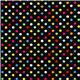 black fabric with colourful dots by Timeless Treasures USA 2