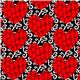 black fabric with red hearts par Robert Kaufman 1