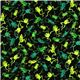 schwarzer Frosch Designer Stoff aus den USA 2