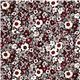 black houndstooth flower designer flannel fabric USA 2