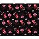 black kawaii Bambi fabric with glitter from Japan 2
