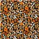 black mushrooms fabric Realizzato da Robert Kaufman 2
