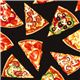 schwarzer Pizza St�cke Stoff von Timeless Treasures USA 1