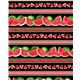 Wassermelonen-Picknick Gingham-Streifen 2